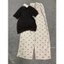 Sét Áo Thun Babytee Đính Nơ Xinh Yêu Phối Quần Dài ống Rộng In Kín Nơ Nhí Basic Cá tính Dễ thương