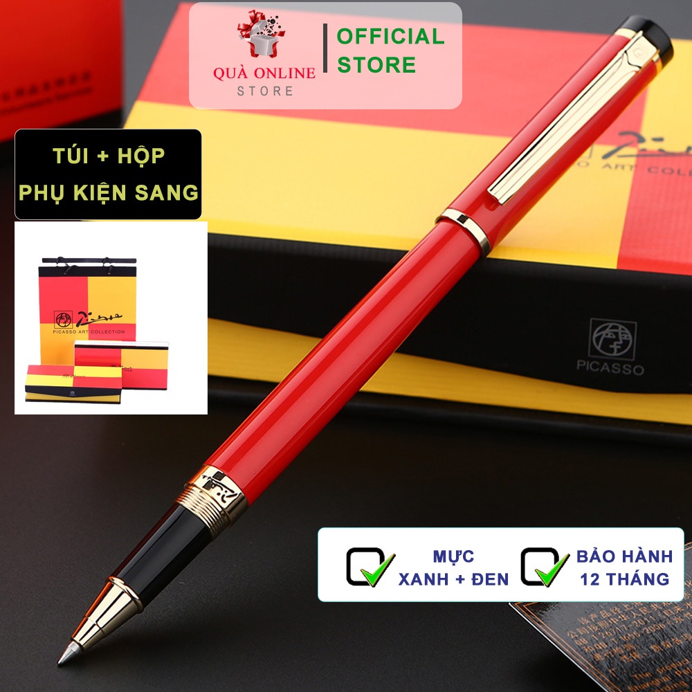BÚT KÝ PICASSO CAO CẤP 908 RED[MIỄN PHÍ KHẮC TÊN - LOGO] BÚT KÝ CAO CẤP, QUÀ TẶNG CAO CẤP DOANH NHÂN