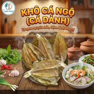Khô Cá Ngộ (Cá Dảnh) Thượng Hạng 100g - Bí Quyết Nấu Nước Lèo Hủ Tiếu, Mì Gia Ngọt Tự Nhiên Luka Food