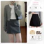 Chân Váy Công Sở Nữ Thiết Kế Lưng Cao Chữ A Ngắn Trắng Đen Ulzzang Cạp Cao Vintage Ôm Body CV002
