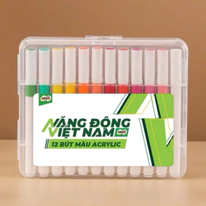 Bộ bút màu Acrylic 12 màu( QT MiLo )
