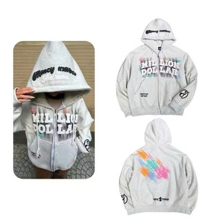 HoodieX Zip - Áo khoác nỉ Boxy Millon Dollar - Jacket đa năng 2 chiều dành cho nam, nữ thời thượng