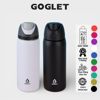 Goglet Bình Giữ Nhiệt Nắp Bật Inox 304 – Uống Trực Tiếp, Khóa Chống Tràn, Giữ Nhiệt Cả Ngày Phù Hợp Đi Học Đi Làm, 950ML