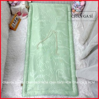 ❄️CƯNG YÊU❄️Bộ 6 Món Nệm Chăn Gối Băng Lạnh Phối Lụa Lyocell Cho Bé Đi Học, Kèm Túi Đựng _Chăn Ga Sỉ