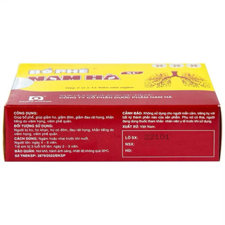 Viên Ngậm Bổ Phế Nam Hà Giúp Giảm Ho tiêu đờm, khàn tiếng, ngứa rát cổ họng, hộp 24 viên