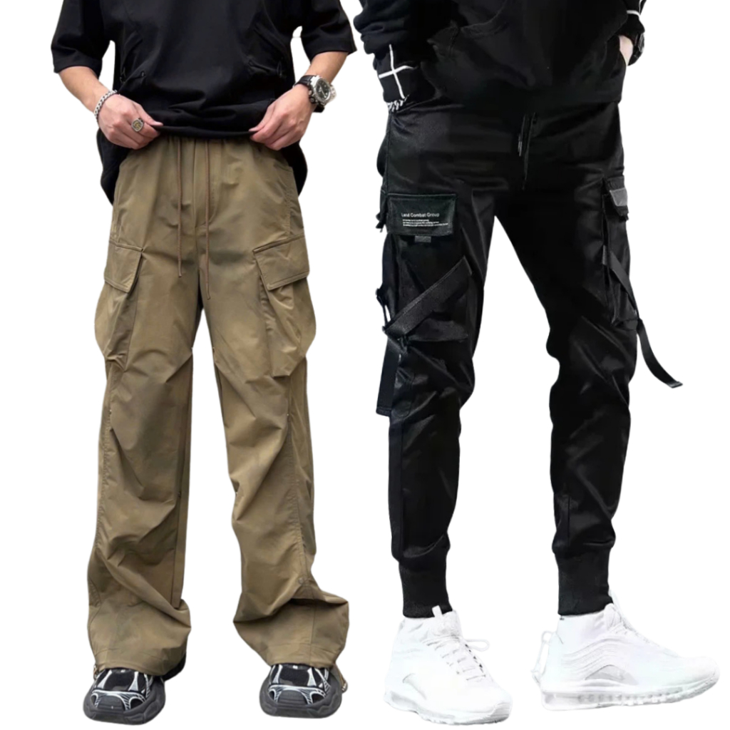 Quần kaki túi hộp dáng rộng unisex, quần jogger Nam ống bo boy phố, kiểu phong cách Hàn Quốc k1