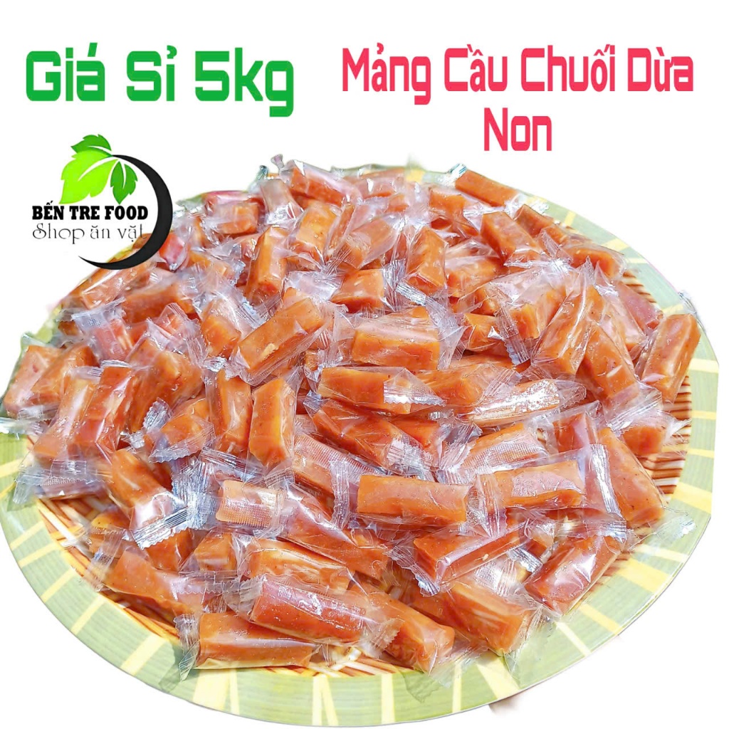(Giá Sỉ) 5kg Kẹo Mảng Cầu Chuối Dừa Non Bến Tre