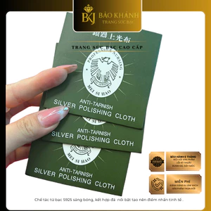 Q02 - Khăn lau bạc - Làm sáng trang sức bạc bị xỉn màu [Bảo Khánh Trang Sức]