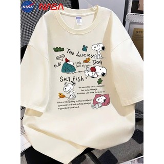 Áo thun phông nữ nam form rộng chất liệu cotton khô in hình the lucky