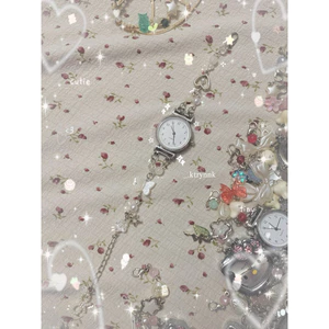𝗛𝗔𝗡𝗗𝗠𝗔𝗗𝗘 | Đồng hồ custom kim loại xinh yêu, mix hạt cho các nàng | _.ktrynnk