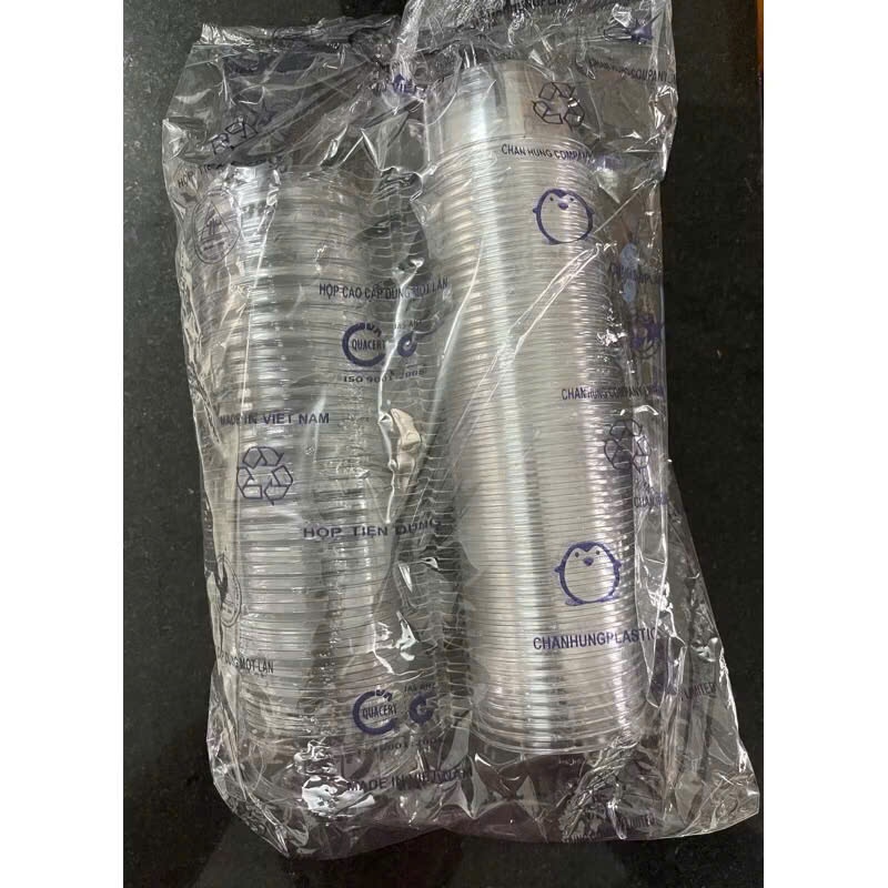 Set 10/50 Hũ sốt nắp liền - cốc nhựa nắp cài dùng 1 lần đựng nước sốt , nước chấm loại nhỏ 60ml 120ml