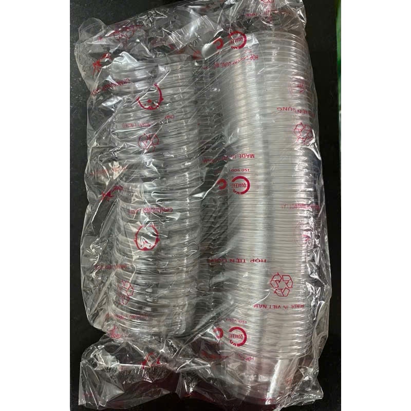 Set 10/50 Hũ sốt nắp liền - cốc nhựa nắp cài dùng 1 lần đựng nước sốt , nước chấm loại nhỏ 60ml 120ml