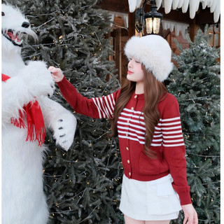 ( DEAL mở bán ) Áo Len Cardigan Viber Tiểu Thư Sang Chảnh, Áo Len Dệt Kim Kẻ Ngang Basic LA11