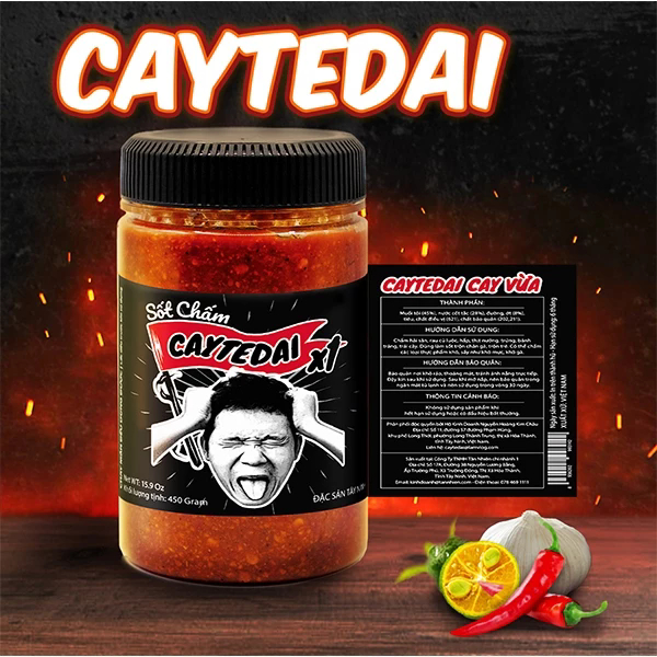 Sốt Chấm Cay Tê Dại CayTeDai x1 - Cay Vừa, Dùng Được Cả Chay Và Mặn