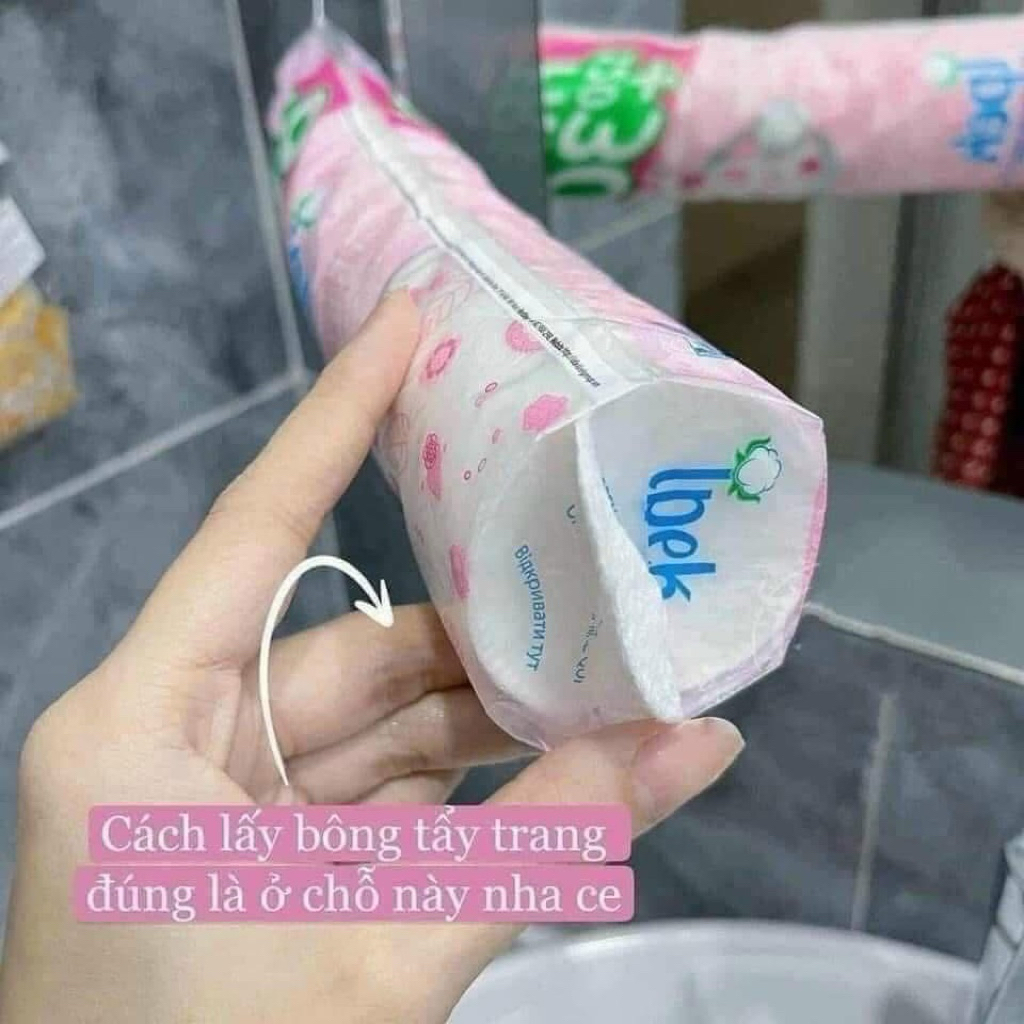{ Hàng công ty } Bông tẩy trang Ipek 150 miếng siêu dai