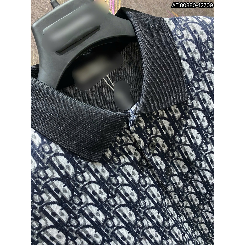ÁO polo nam cổ tròn họa tiết tay ngắn phong cách trẻ trung chuẩn from