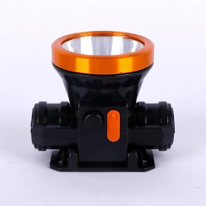 Đèn Pin Đội Đầu Pin Sạc 1 Bóng 80W Siêu Sáng Ánh Sáng Vàng Kèm Bộ Sạc Có Led Báo Đầy