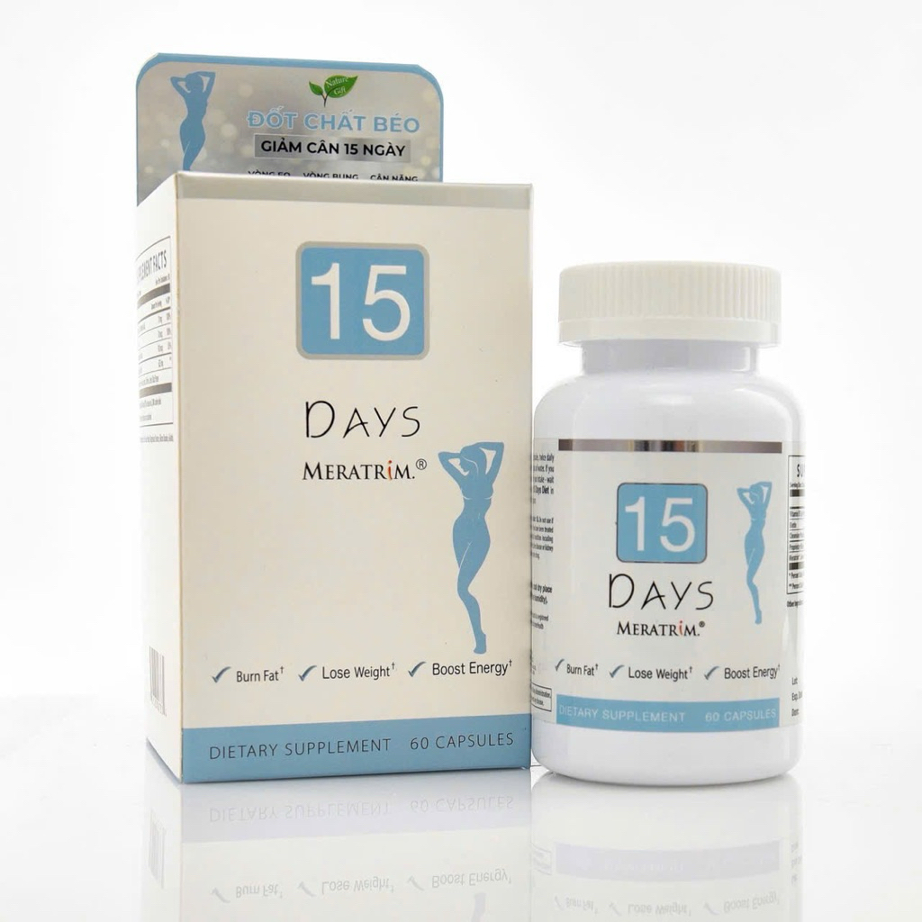 15 DAYS MERATRIM - VIÊN UỐNG GIẢM CÂN AN TOÀN - HIỆU QUẢ - NHẬP KHẨU MỸ ...