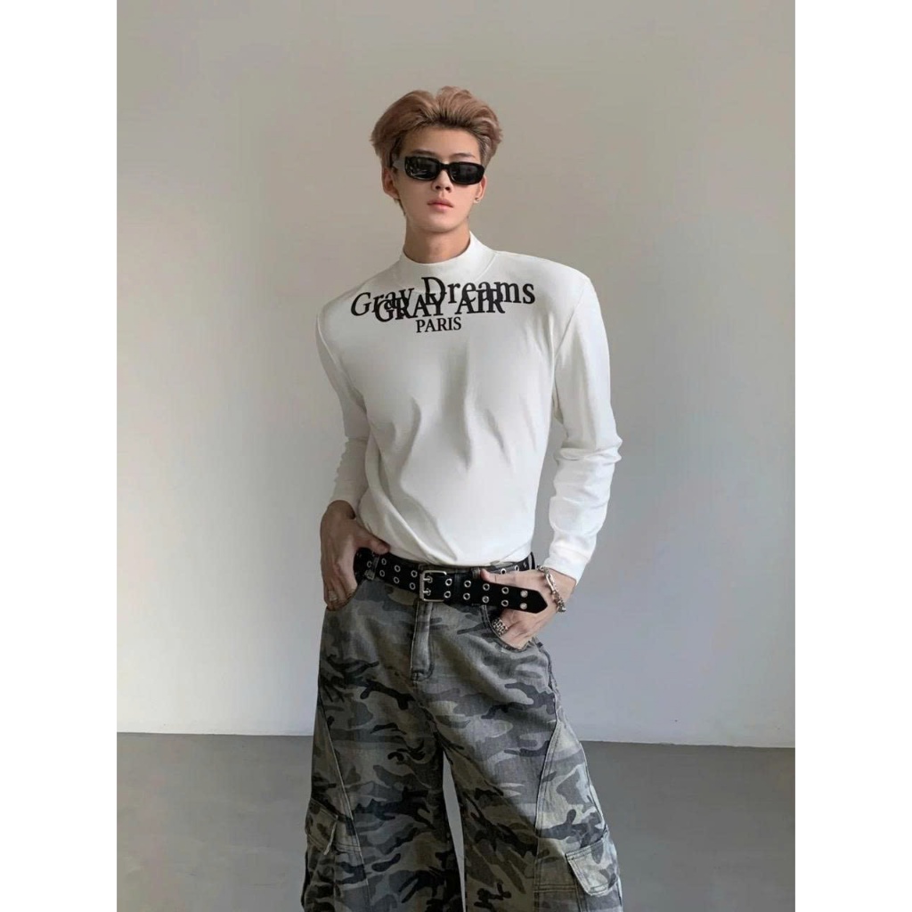 Áo thun Tay dài cổ cao GRAY DREAM ICVCVNI Unisex