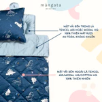 [ĐỆM CHẦN CỐ ĐỊNH] Bộ chăn gối cho bé mầm non 5 trong 1 Mangata Bedding , size 70x120cm/70x140cm chăn gối đi học gấp gọn — ảnh 4