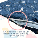 [ĐỆM CHẦN CỐ ĐỊNH] Bộ chăn gối cho bé mầm non 5 trong 1 Mangata Bedding , size 70x120cm/70x140cm chăn gối đi học gấp gọn — ảnh 5