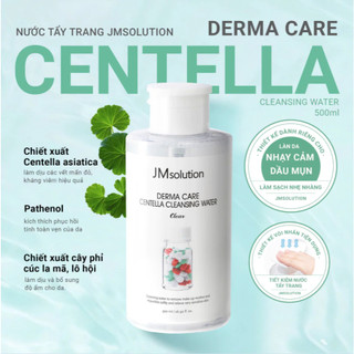 Nước Tẩy Trang JMsolution Rau Má Cho Da Mụn Derma Care Centella Cleansing Water Clear (500ml, 850ml)
