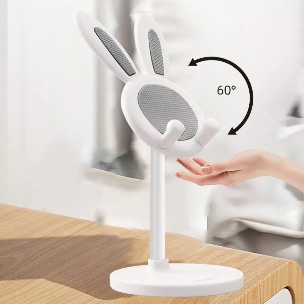 KỆ ĐỠ ĐIỆN THOẠI ĐỂ BÀN HÌNH THỎ CAO CẤP – Giá Đỡ Máy Tính Bảng,Kệ Đỡ Chất Liệu Nhựa Abs Bền Đẹp
