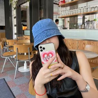 Mũ bucket nữ, mũ tai bèo bò denim vành cụp unisex Uzzlang thời trang có dây rút  - Happy Life 4U