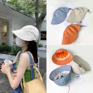 Mũ bucket nữ, mũ chống nắng nữ chống tia UV UPF50+ thời trang vải mềm Ulzzang có dây rút