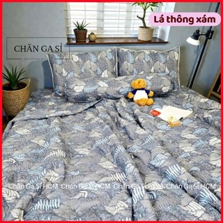 🌱ẢNH THẬT🌱Bộ Ga Gối Lyocell Microfiber Nằm Thoáng Mát, Mềm Mại, Thấm Hút Mồ Hôi Tốt _Chăn Ga Sỉ HCM