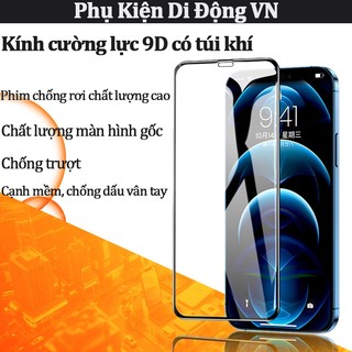 Kính cường lực iPhone đệm khí chống sốc, siêu nét HD, chống ánh sáng xanh, cho iPhone 11 12 13 14 15 16 17 Pro Max X XS