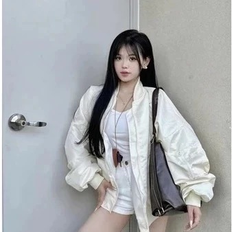 Áo khoác Gió Nữ Tay Nhún Chữ S Sau Lưng Basic Nữ Tính Xinh Xắn Chất Gió 2 lớp Mặc Đi Học Đi Làm,Đi Chơi Cực Xinh