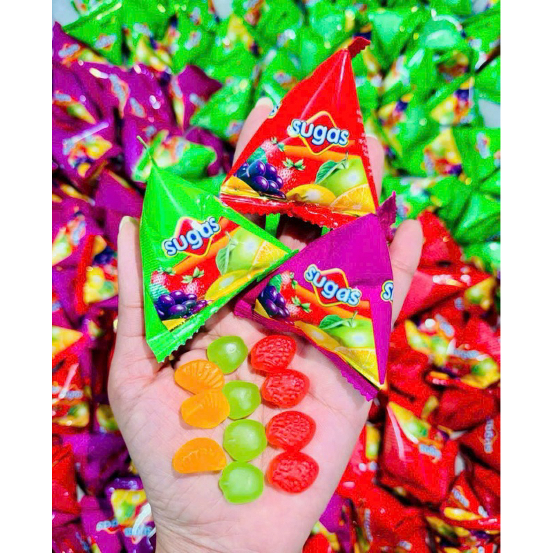 Kẹo Dẻo Chip Chip Sugas Hương Trái Cây Siêu Ngon Gói 1kg