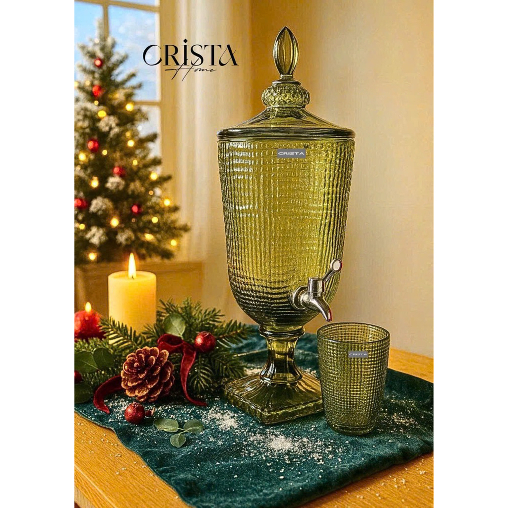 BÌNH THỦY TINH VÂN LƯỚI CRISTA HOME 3.3L – CAO CẤP, SANG XỊN HẾT NẤC
