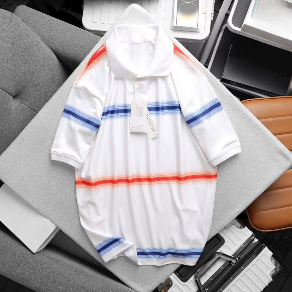 Áo polo nam cao cấp phối màu nam tính trẻ trung
