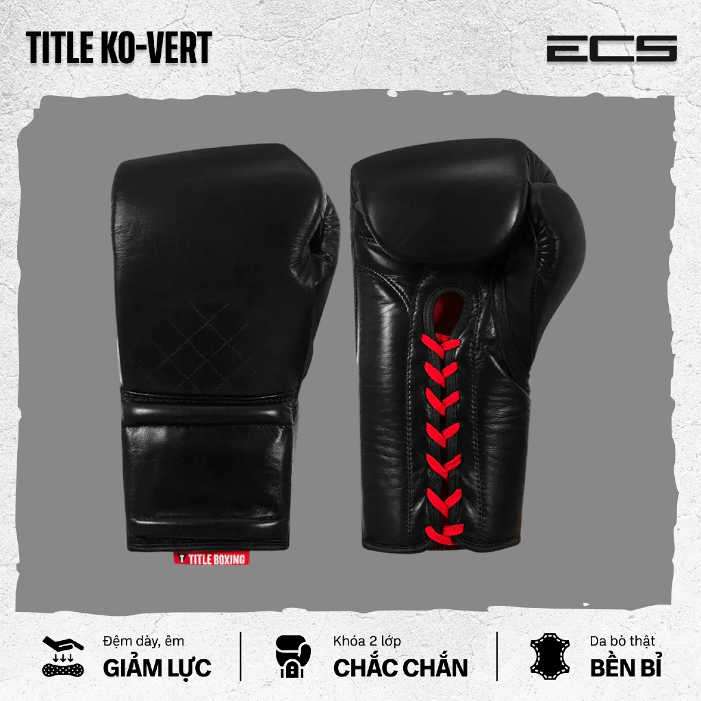 Găng tay boxing TITLE Ko-Vert Sparring – Găng tay boxing Title Lace-Up Chuẩn Sparring