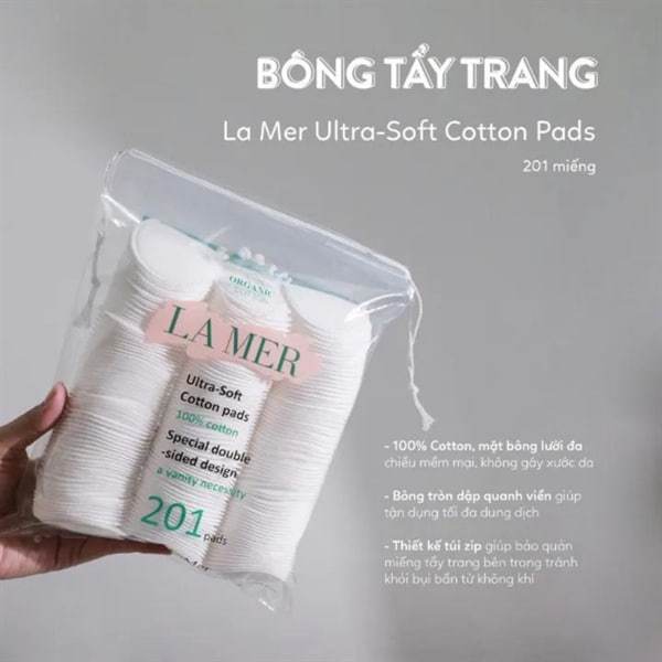 [1 Gói 201 Miếng Chính Hãng] Bông Tẩy Trang Lames 100% Cotton, ƯU VIỆT TIỆN LỢI TIẾT KIỆM