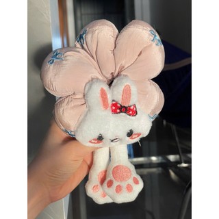 Buộc tóc Scrunchies Flower Cánh Phồng Phong Cách Hàn Quốc Ngọt Ngào