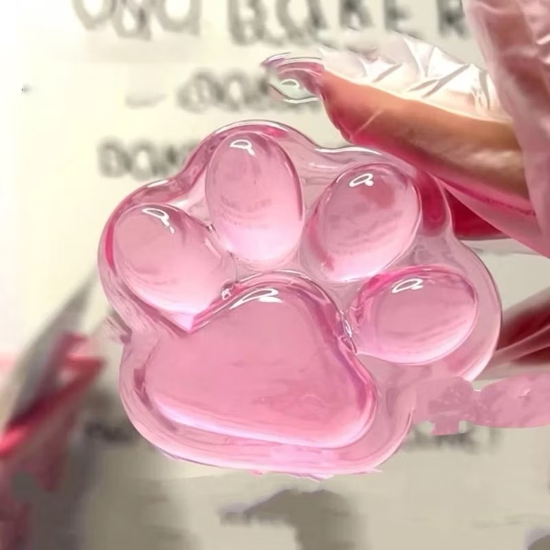 Đồ Chơi Squishy Hình Bàn Chân Mèo 3D Bằng Silicone Mềm Đồ Chơi Giảm Stress Chân Mèo Slilicone