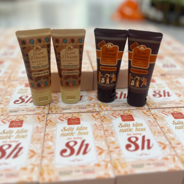 Set sữa tắm mini tesori  2 tuýp du lich mini mẫu mới 2025 va 2026 ngẫu nhiên
