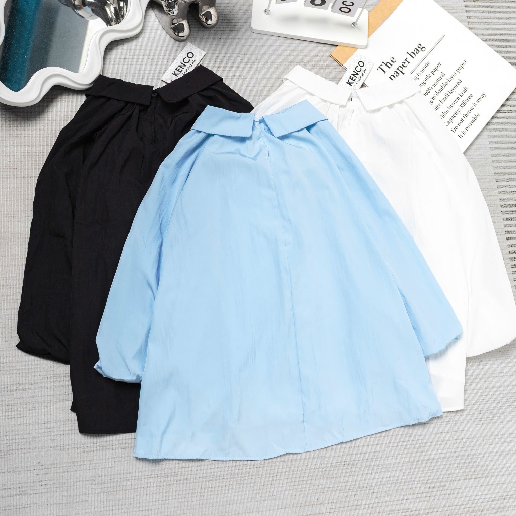 Áo Sơ Mi Over Size Tay Bồng Cổ Bẻ LÂM TÚ CLOTHING MA3111 | BigBuy360 - bigbuy360.vn