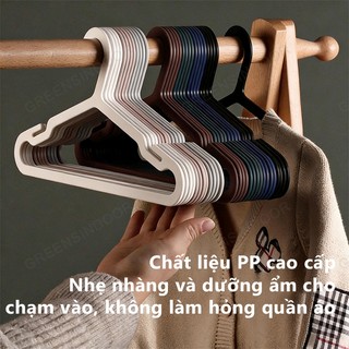 GREENSINDOOR Móc Treo Quần Áo Chống Trượt Móc Quần Áo Nhựa quần áo không bị biến dạng Thiết kế rãnh