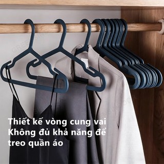 GREENSINDOOR Móc Treo Quần Áo Chống Trượt Móc Quần Áo Nhựa quần áo không bị biến dạng Thiết kế rãnh