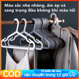 GREENSINDOOR Móc Treo Quần Áo Chống Trượt Móc Quần Áo Nhựa quần áo không bị biến dạng Thiết kế rãnh