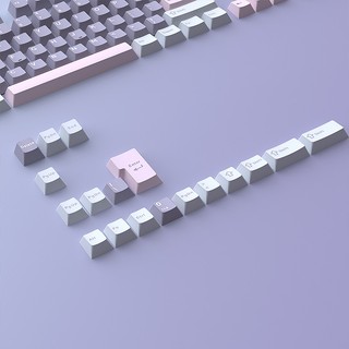 [Ship nhanh] Keycap Macaron Màu Tím - PBT Đúc 2 Màu - 126 Phím - Phù Hợp Bàn Phím Cơ 61–108 Phím - CooBeStore
