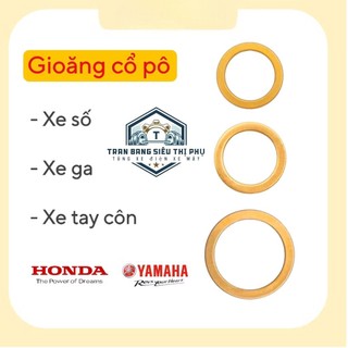 Gioăng đệm cổ pô xe máy - Ron pô dùng cho xe số, xe ga, xe côn Honda, Yamaha - Dream, Wave, Exciter...