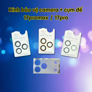 Combo Bảo Vệ Mắt Camera + Cụm Đế dành cho 17promax 17pro AR+AF Anti-Fog Chất Lượng Cao