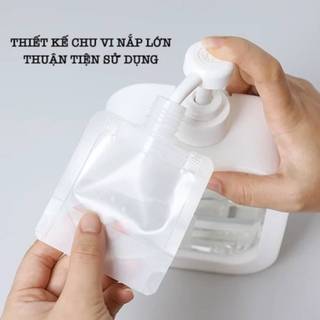 [Combo 3] Túi Chiết Mỹ Phẩm Du Lịch Đa Năng – Túi Chiết Dầu Gội, Dầu Xả, Sữa Tắm Nhựa PET Tái Sử Dụng
