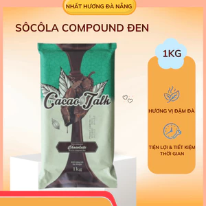 Sô Cô La Compound Đen Dạng Khối Cacao Talk 1kg