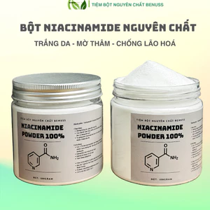 Bột Niacinamide Nguyên Chất 100gram - Dưỡng Trắng , Đều Màu Da Body - Nguyên liệu mỹ phẩm